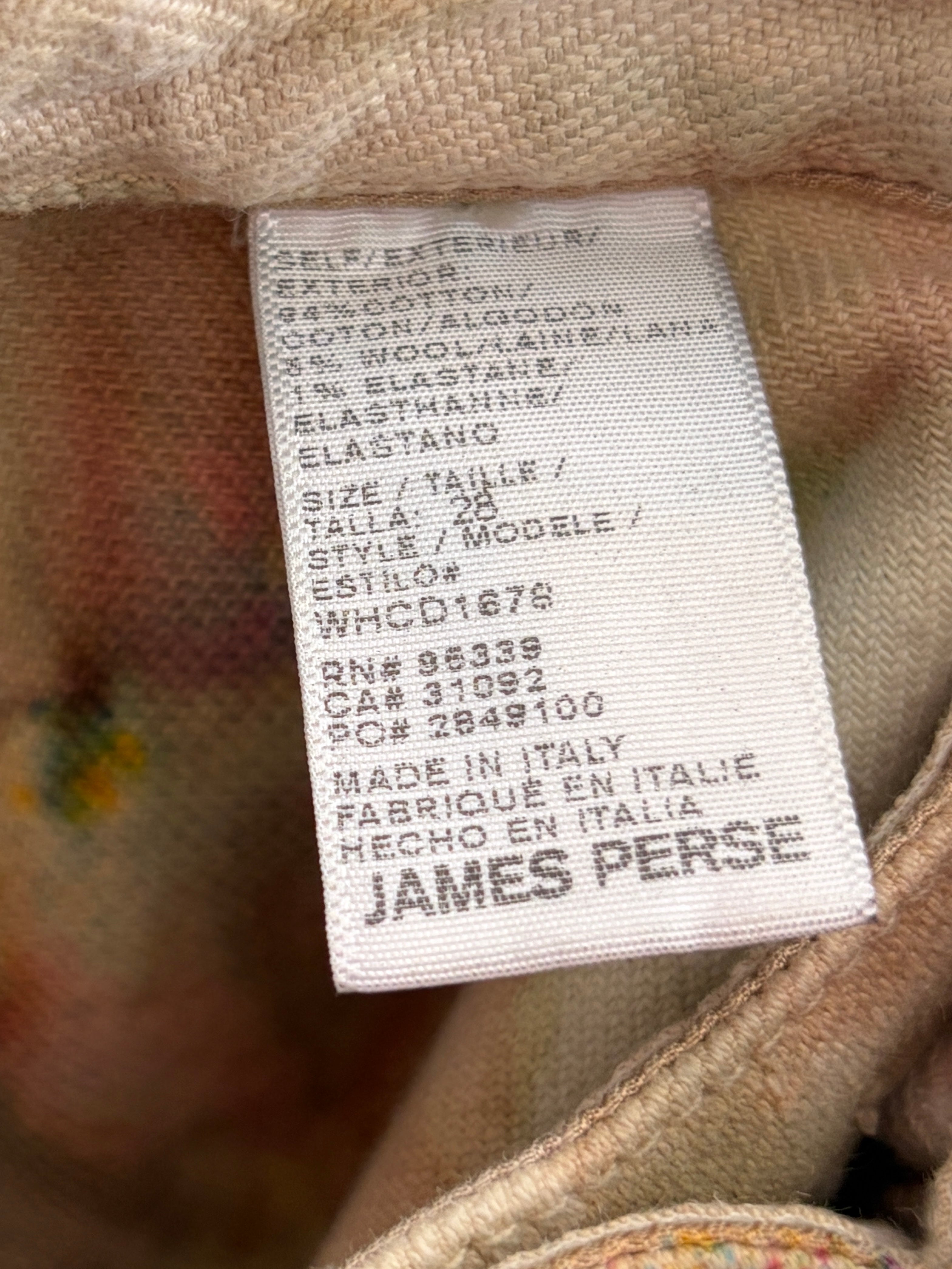 James Perse Cotton Pants, Sz 28