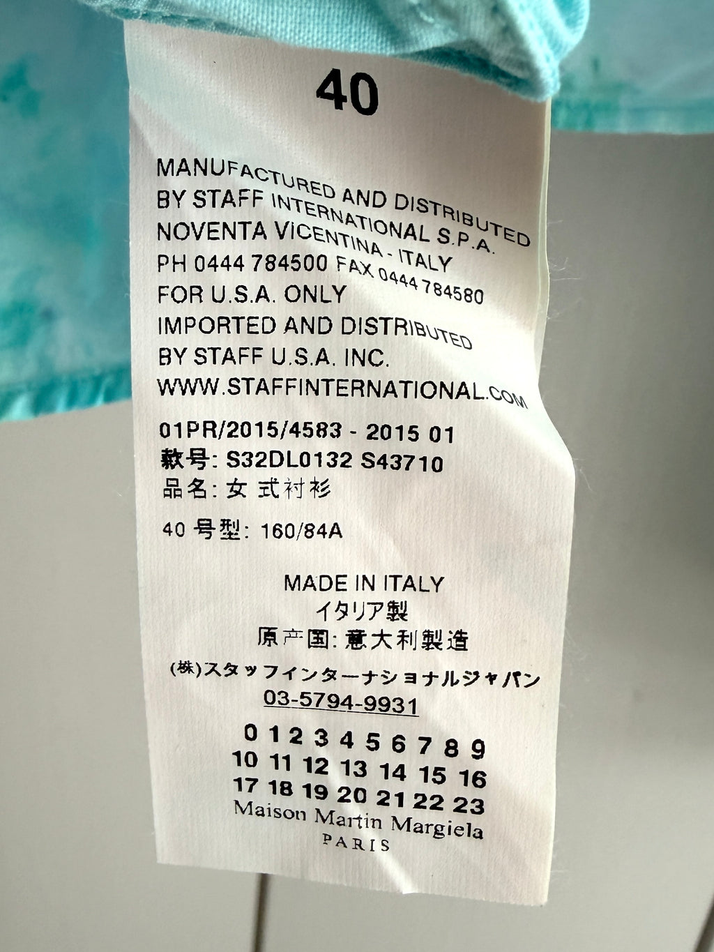 Maison Martin Margiela Blouse, Size 40