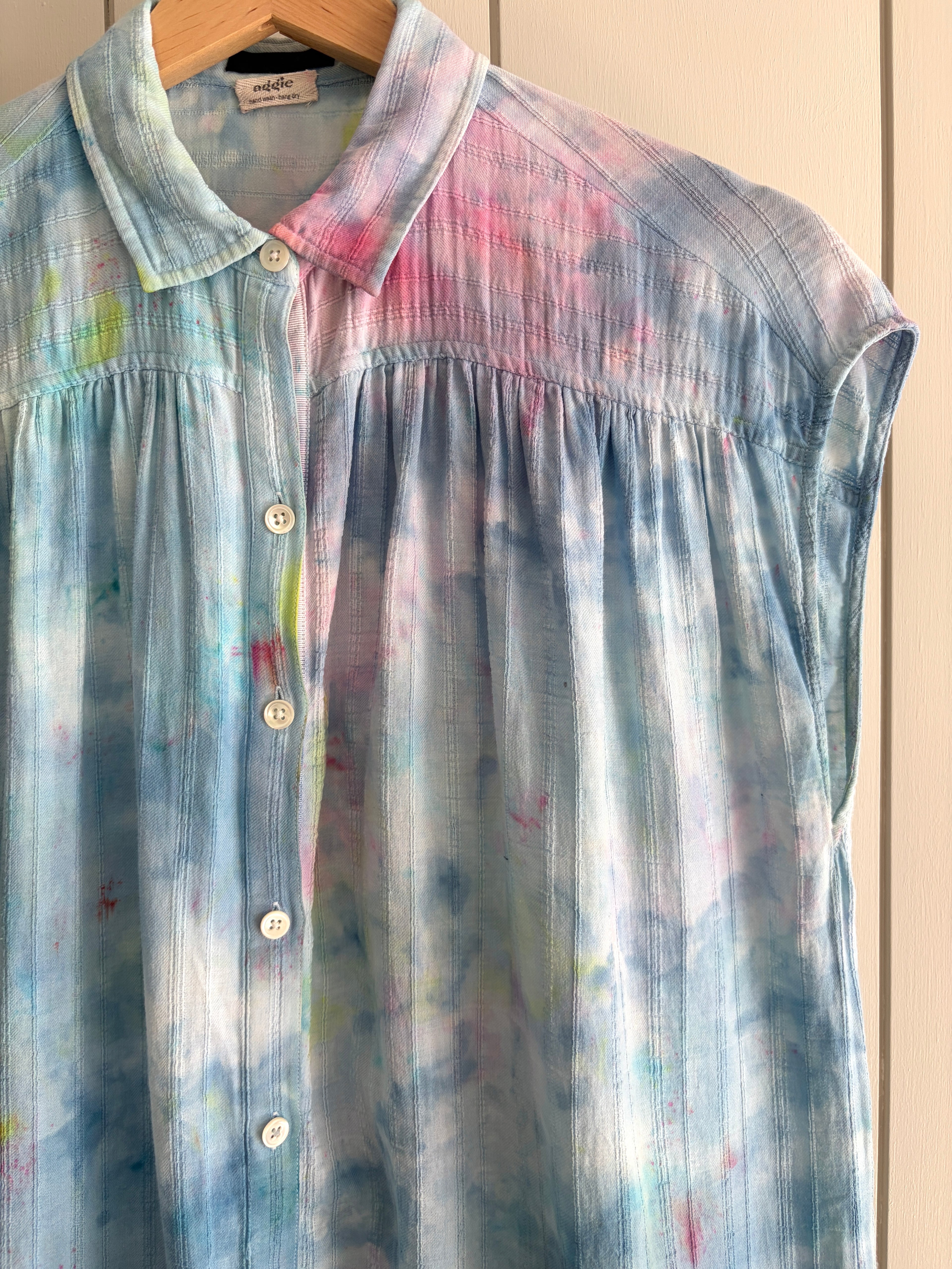 ATM Sleeveless Blouse, Sz S