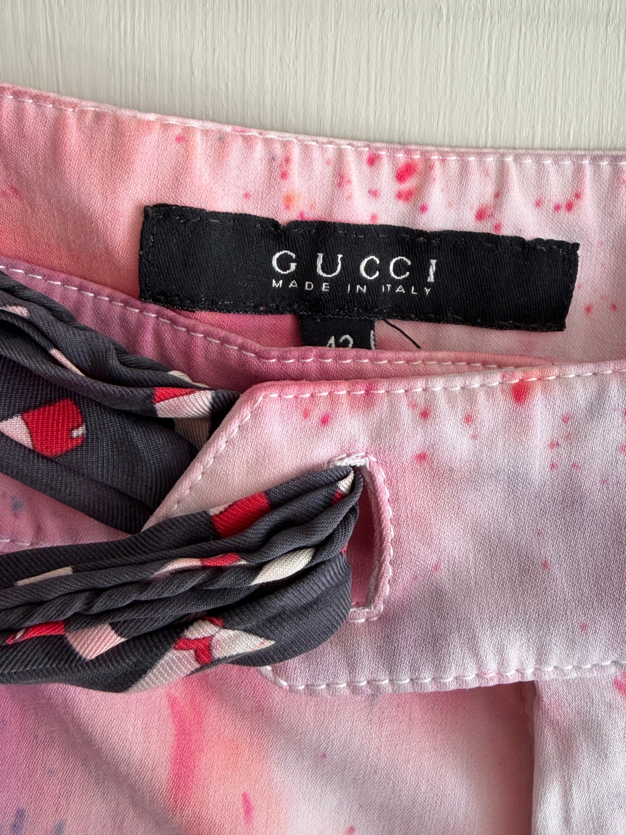 Gucci Tie-Front Pants, Sz 42
