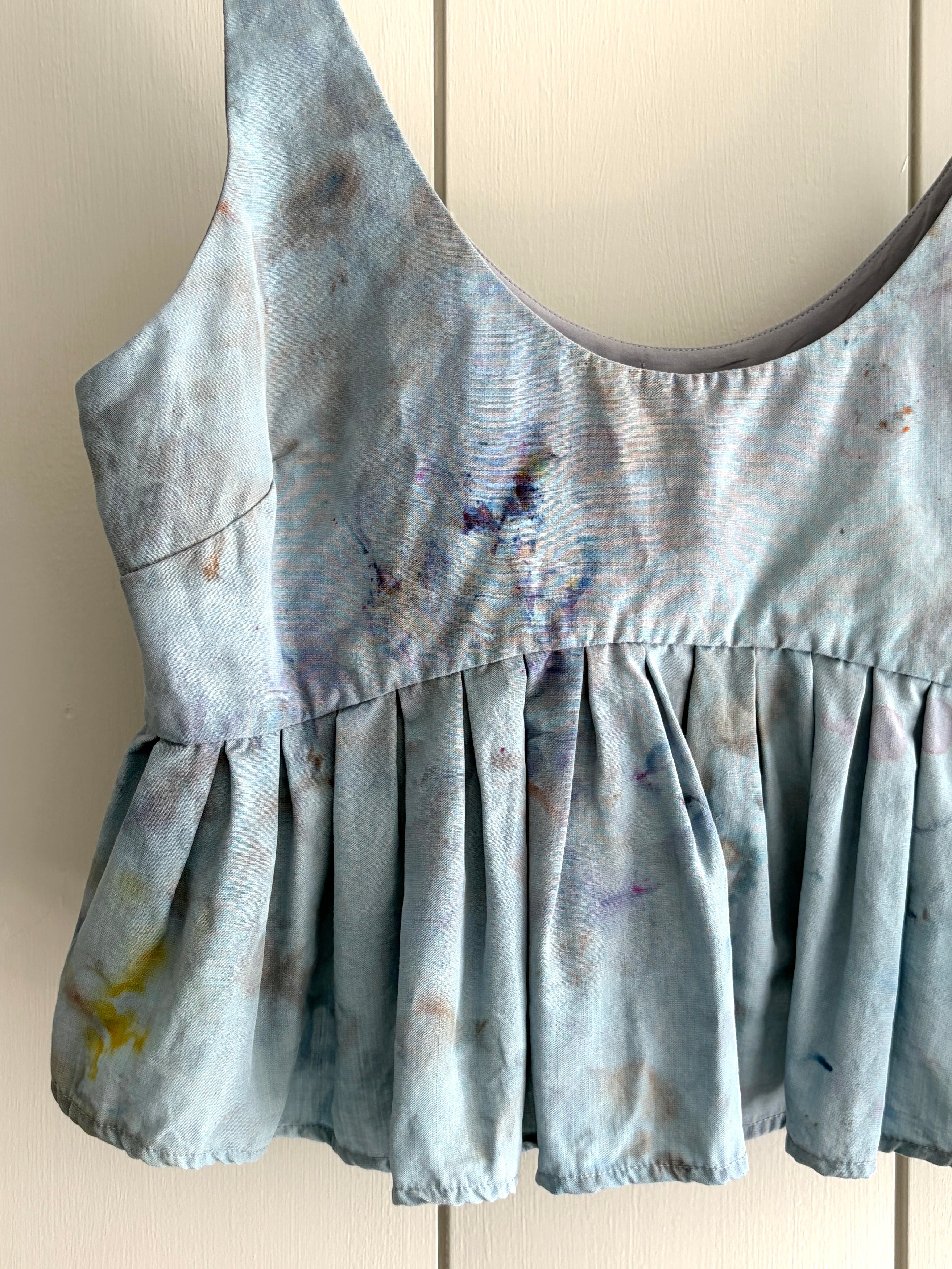 Mara Hoffman Linen Cropped Tank, Sz XS