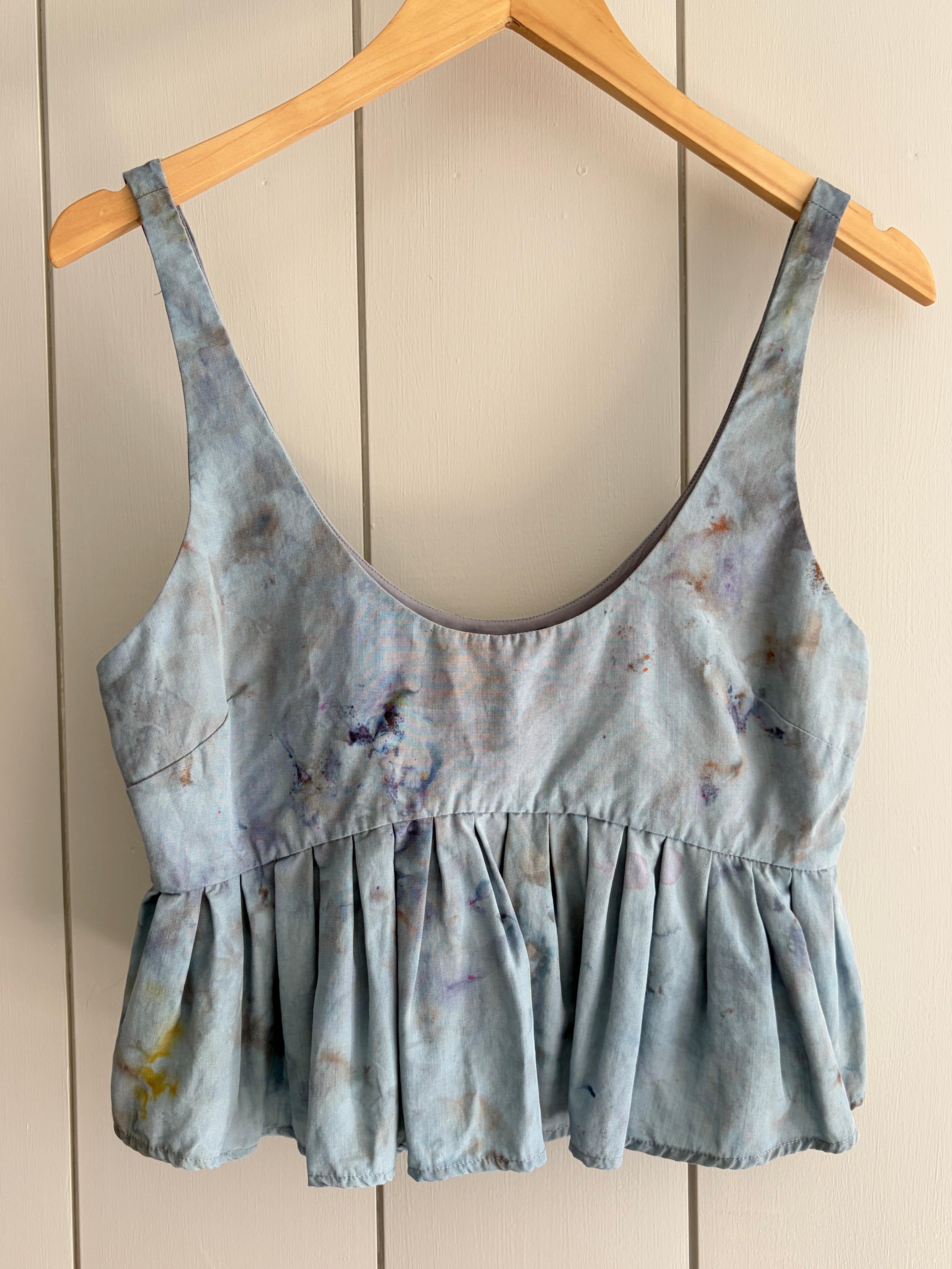 Mara Hoffman Linen Cropped Tank, Sz XS