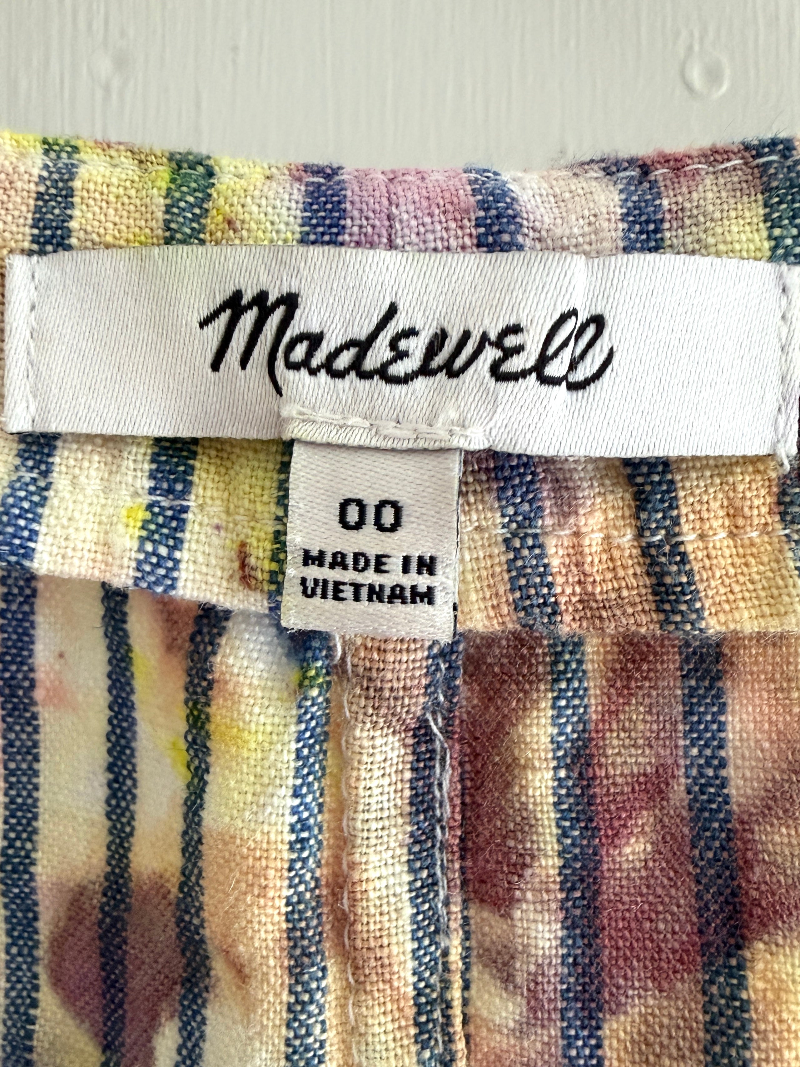 Madewell Cropped Tank, Sz 0