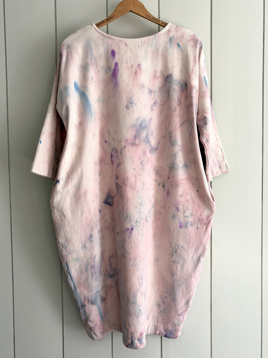 Black Crane Tunic Dress, Sz XS