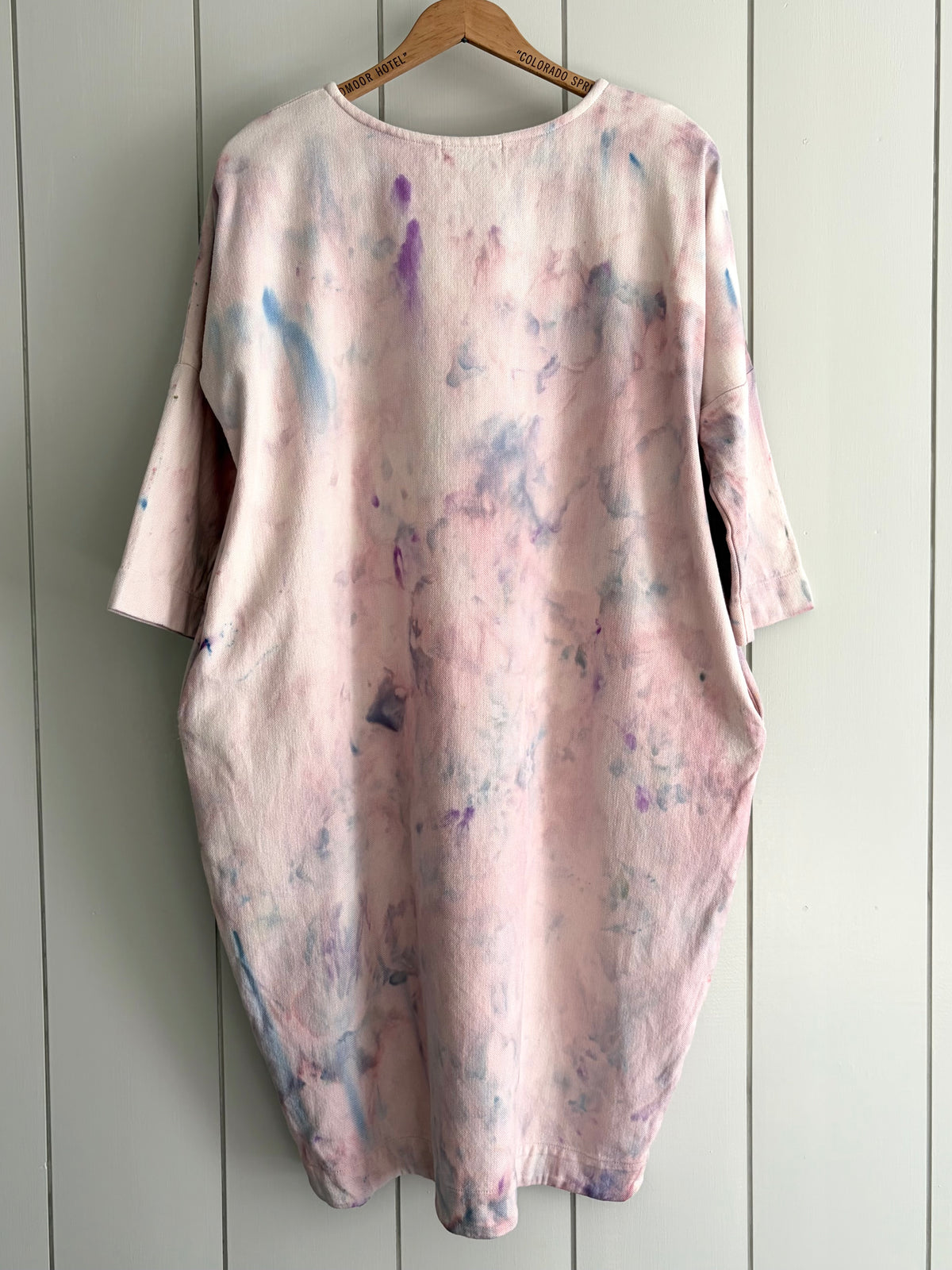 Black Crane Tunic Dress, Sz XS