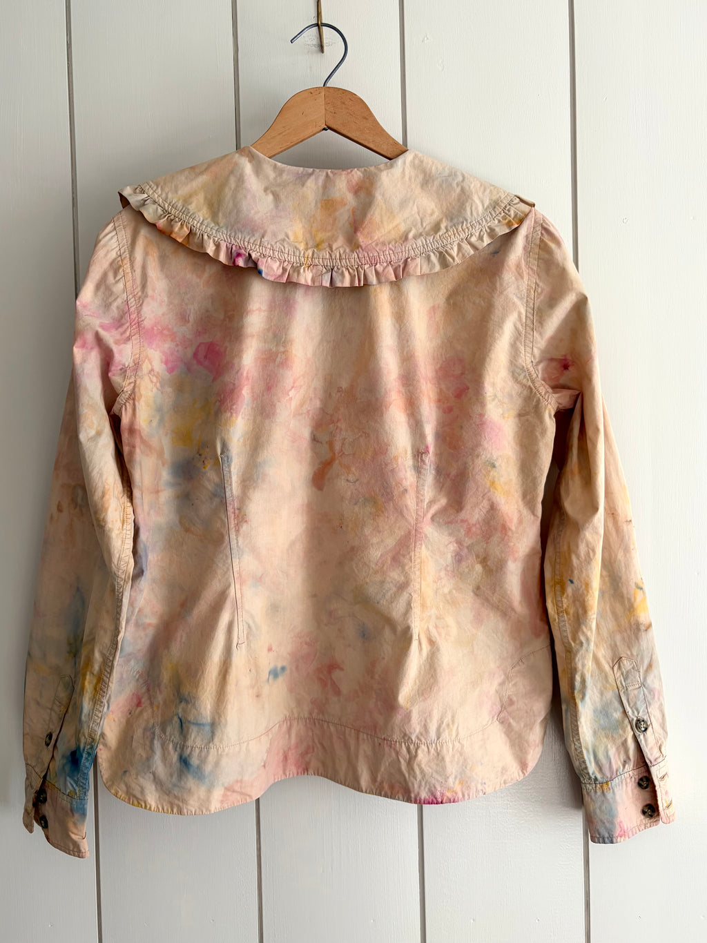 GANNI Ruffle Collar Blouse, Sz M