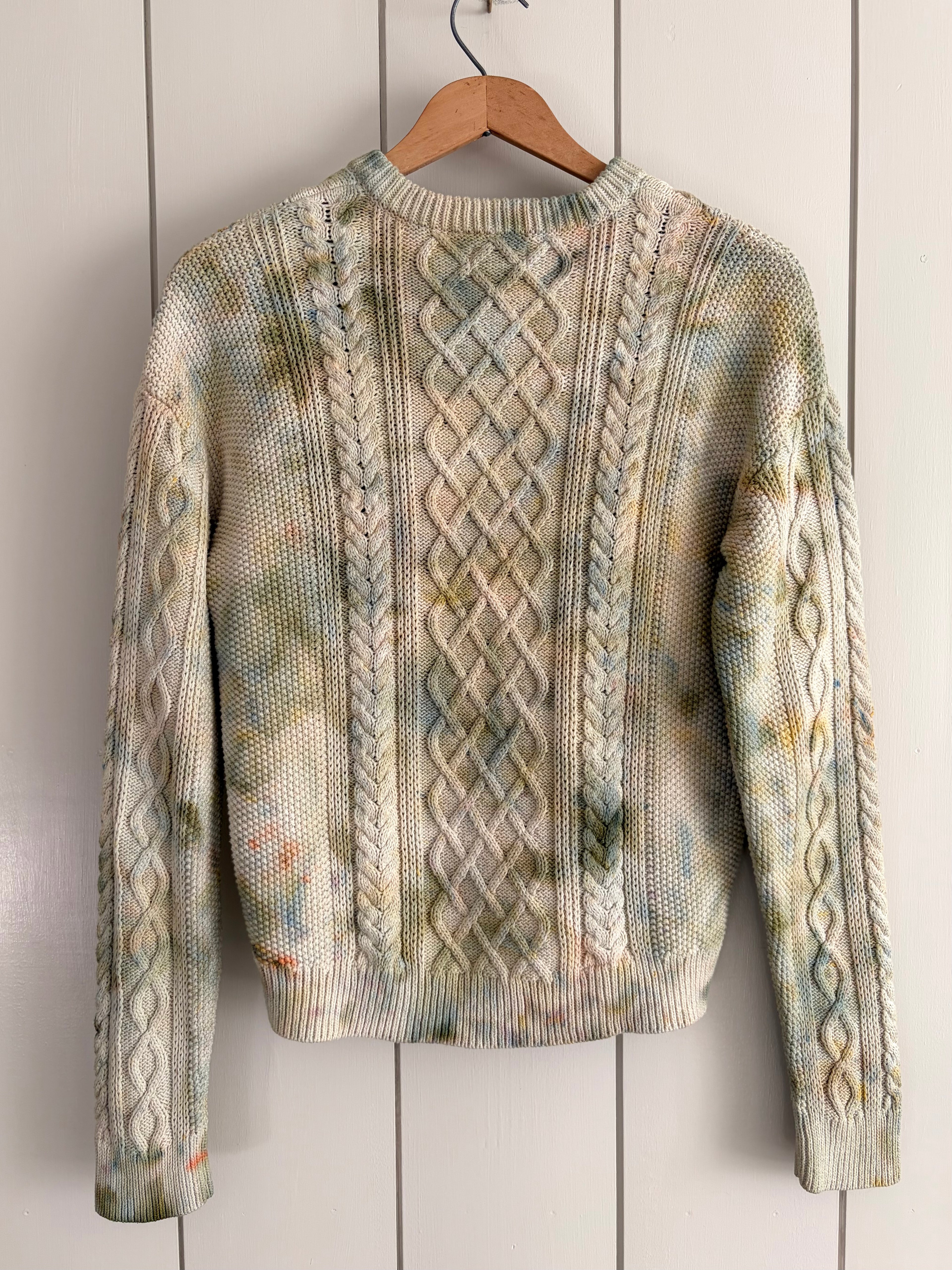 J. Crew Cotton Cable Neck Sweater, Size M